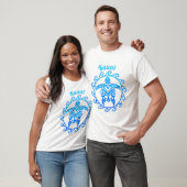 Ocean Blue Tribal Turtle Kauai T-shirt (Unisex)