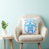 Ocean Blue Tribal Turtle Saint Thomas Kussen (Stoel)