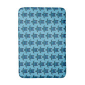 Ocean Blue Tribal Turtles Badmat (Voorkant Verticaal)
