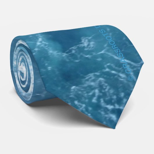 Ocean Blue Tropical Bliss Stropdas (Opgerold)