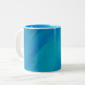 Ocean Blue Tweekleurige Koffiemok (Voorkant links)