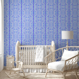 Ocean Blue verticale lijnen Behang