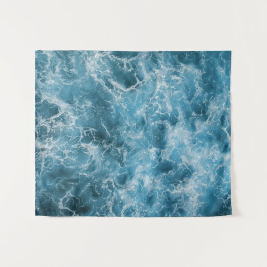 Ocean Blue Wandkleed (Voorkant (horizontaal))