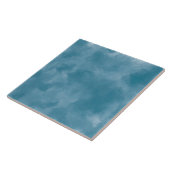 Ocean Blue Watercolor Modern Coastal Kitchen Tegeltje (Zijkant)