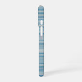 Ocean Blue Watercolor Stripe Phone Case iPhone 16 Hoesje (Linkerkant)