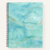 Ocean Blue Waterverf Notitieboek (Voorkant)