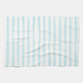 Ocean blue waterverf stripe Kitchen Towelen Theedoek (Horizontaal)