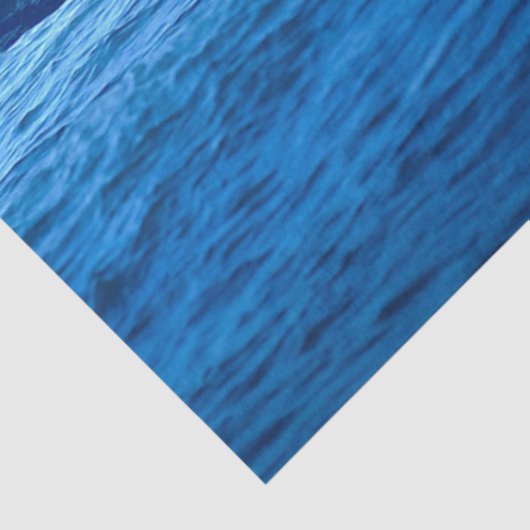 Ocean Blue Wave 4 20x30 deduplicatiedocument Tissuepapier (Detail)