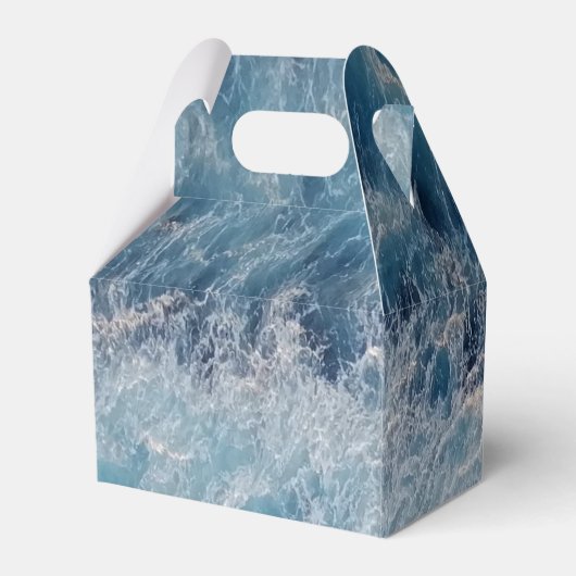 Ocean Blue Waves Bedankdoosjes (Achterkant)