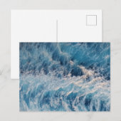 Ocean Blue Waves Briefkaart (Voorkant / Achterkant)