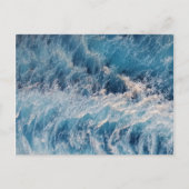 Ocean Blue Waves Briefkaart (Voorkant)