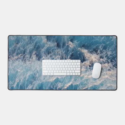 Ocean Blue Waves Bureaumat (Keyboard & Muis)