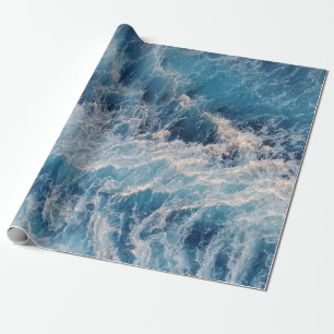 Ocean Blue Waves Cadeaupapier