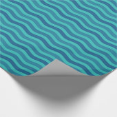 Ocean Blue Waves Cadeaupapier (Hoek)