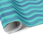 Ocean Blue Waves Cadeaupapier (Rol Hoek)