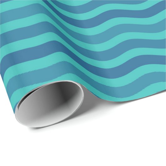 Ocean Blue Waves Cadeaupapier (Rol Hoek)