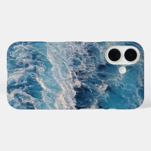 Ocean Blue Waves Case-Mate iPhone Case (Achterkant (horizontaal))