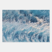 Ocean Blue Waves Inpakpapier Vel (Voorkant 2)
