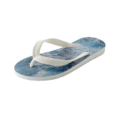 Ocean Blue Waves Kinder Teenslippers (Schuin)