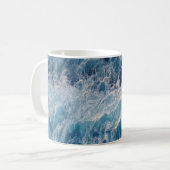 Ocean Blue Waves Koffiemok (Voorkant links)