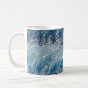 Ocean Blue Waves Koffiemok