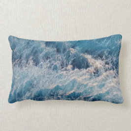 Ocean Blue Waves Kussen