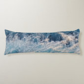Ocean Blue Waves Lichaamskussen (Voorkant)