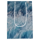 Ocean Blue Waves Medium Cadeauzakje (Achterkant)