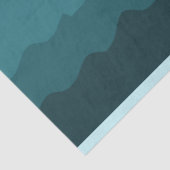 Ocean Blue Waves Minimale Beach Vibes Decoupage Tissuepapier (Detail)