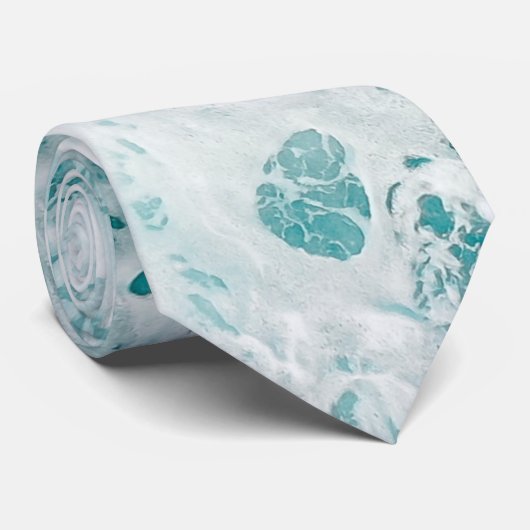 Ocean Blue Waves Stropdas (Opgerold)