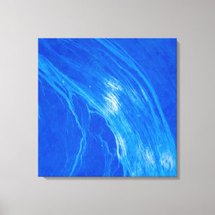 Ocean Blue Waves Summer Time Canvas Afdruk
