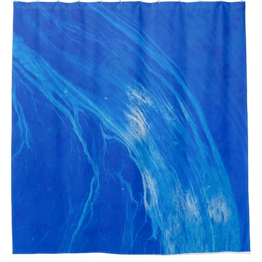 Ocean Blue Waves Summer Time Douchegordijn (Voorkant)