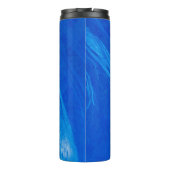 Ocean Blue Waves Summer Time Thermosbeker (Achterkant)