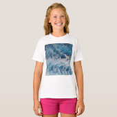 Ocean Blue Waves T-shirt (Voorkant volledig)