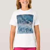 Ocean Blue Waves T-shirt (Voorkant)