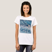 Ocean Blue Waves T-shirt (Voorkant volledig)