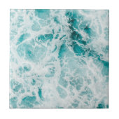 Ocean Blue Waves Tegeltje (Voorkant)