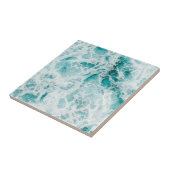 Ocean Blue Waves Tegeltje (Zijkant)