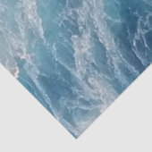 Ocean Blue Waves Tissuepapier (Detail)