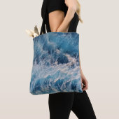Ocean Blue Waves Tote Bag (Dichtbij)