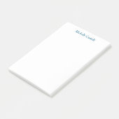 Ocean Blue & White Professional Uniek Klassiek Post-it® Notes (Schuin)