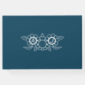 Ocean Blue & White Wedding Gastenboek (Achterkant)