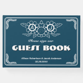 Ocean Blue & White Wedding Gastenboek