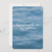 Ocean & Blue Zee Boating Wedding Kaart (Achterkant)