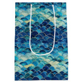 Ocean Blue Zeemeermin Medium Cadeauzakje (Achterkant)