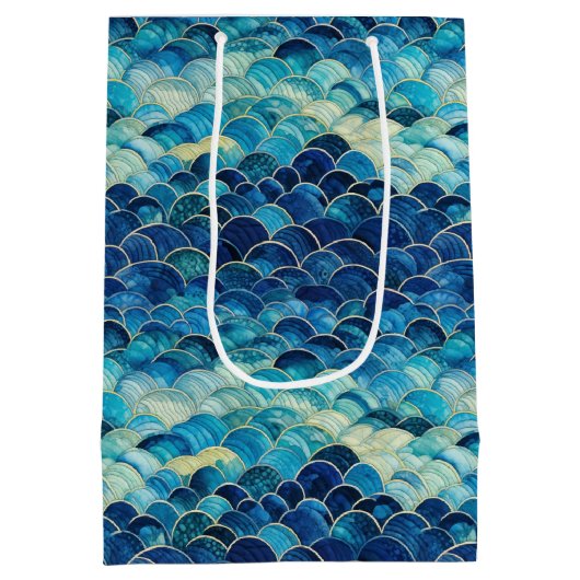 Ocean Blue Zeemeermin Medium Cadeauzakje (Achterkant)