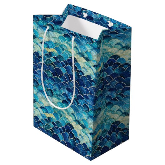 Ocean Blue Zeemeermin Medium Cadeauzakje (Achterkant Gekanteld)