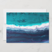 Ocean Blues Abstact Kaart (Achterkant)