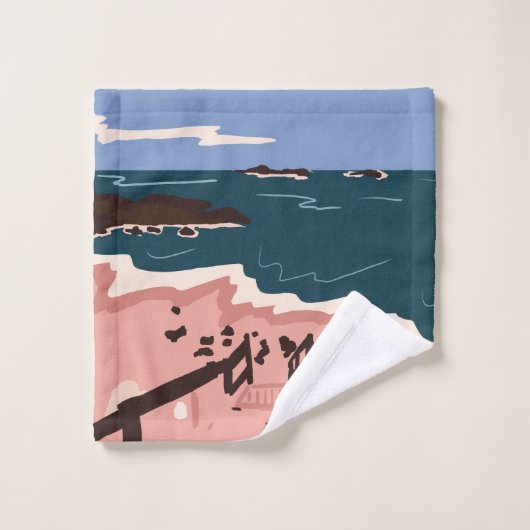 Ocean Blues Bad Handdoek (Wasdoekje)
