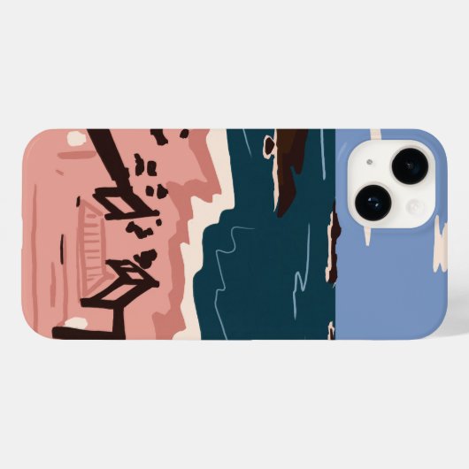 Ocean Blues Case-Mate iPhone Case (Achterkant (horizontaal))